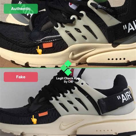 how to tell a fake nike presto|real vs fake off white presto.